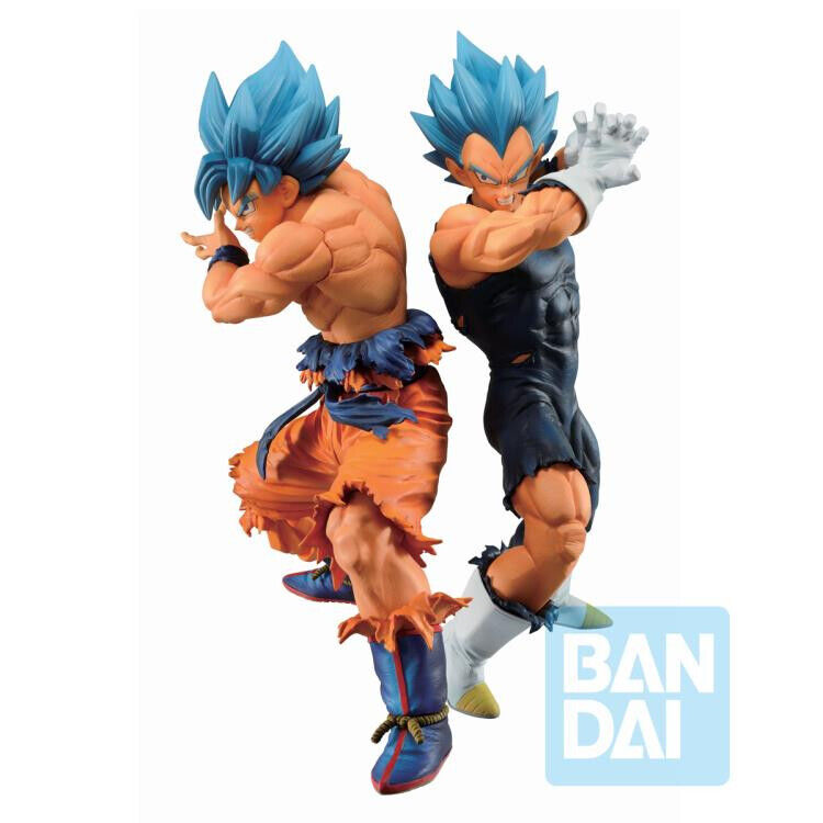 Dragonball Super SSGSS God Goku & Vegeta set Bandai Ichiban Kuji Figure