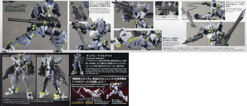 BANDAI Model Kit GUNDAM - HG 1/144 Gundam Asmoday - Model Kit :  : Toys & Games
