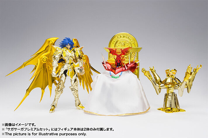 Saint Seiya Myth EX Gemini Saga God Cloth Soul of Gold Premium set figure