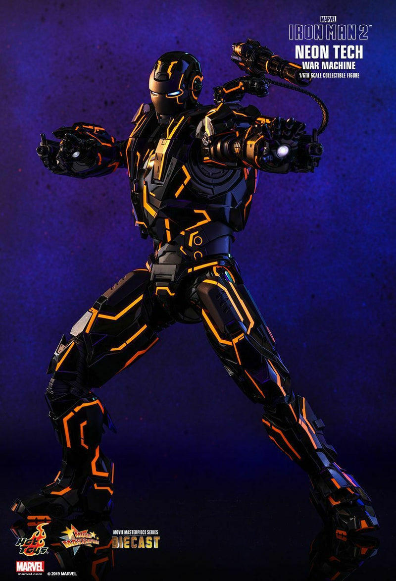 Marvel Iron Man 2 Neon Tech War Machine 1/6 Scale