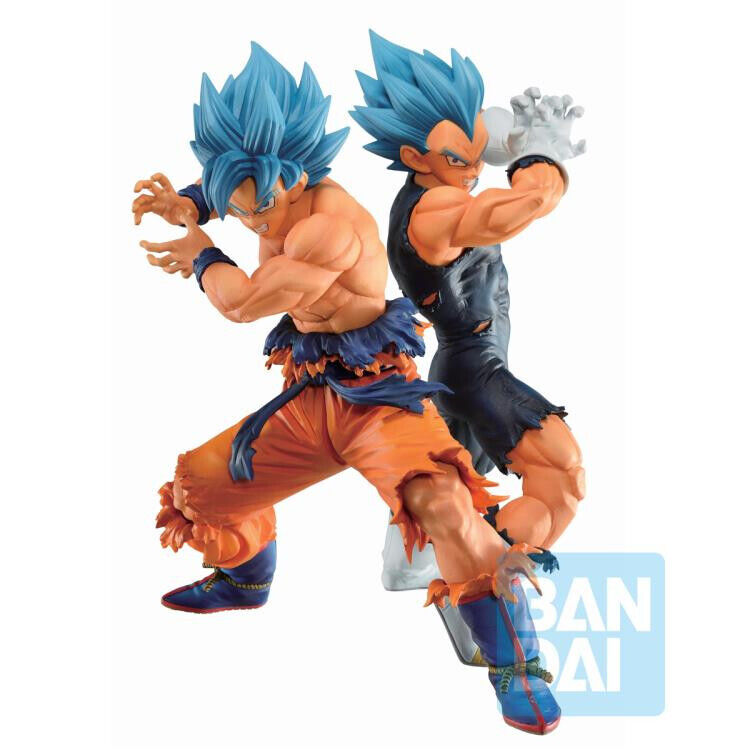 Dragonball Super SSGSS God Goku & Vegeta set Bandai Ichiban Kuji Figure